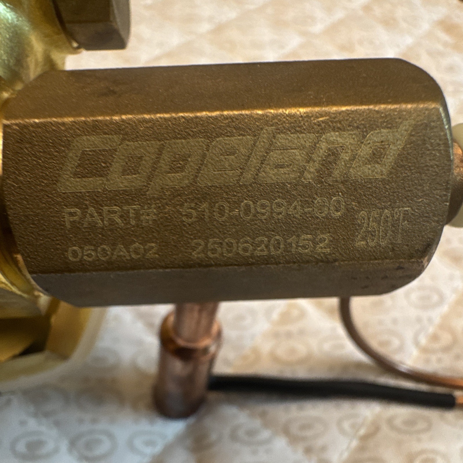 Brand New; Copeland DTC Valve 510-0994-00 5RT copper;