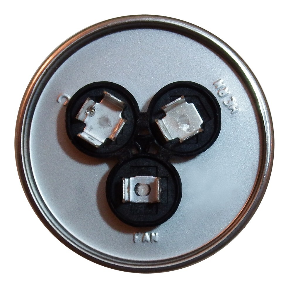 Air Conditioning HVAC Round Dual Motor CBB65D Run Capacitor 55 + 7.5 MFD 440V