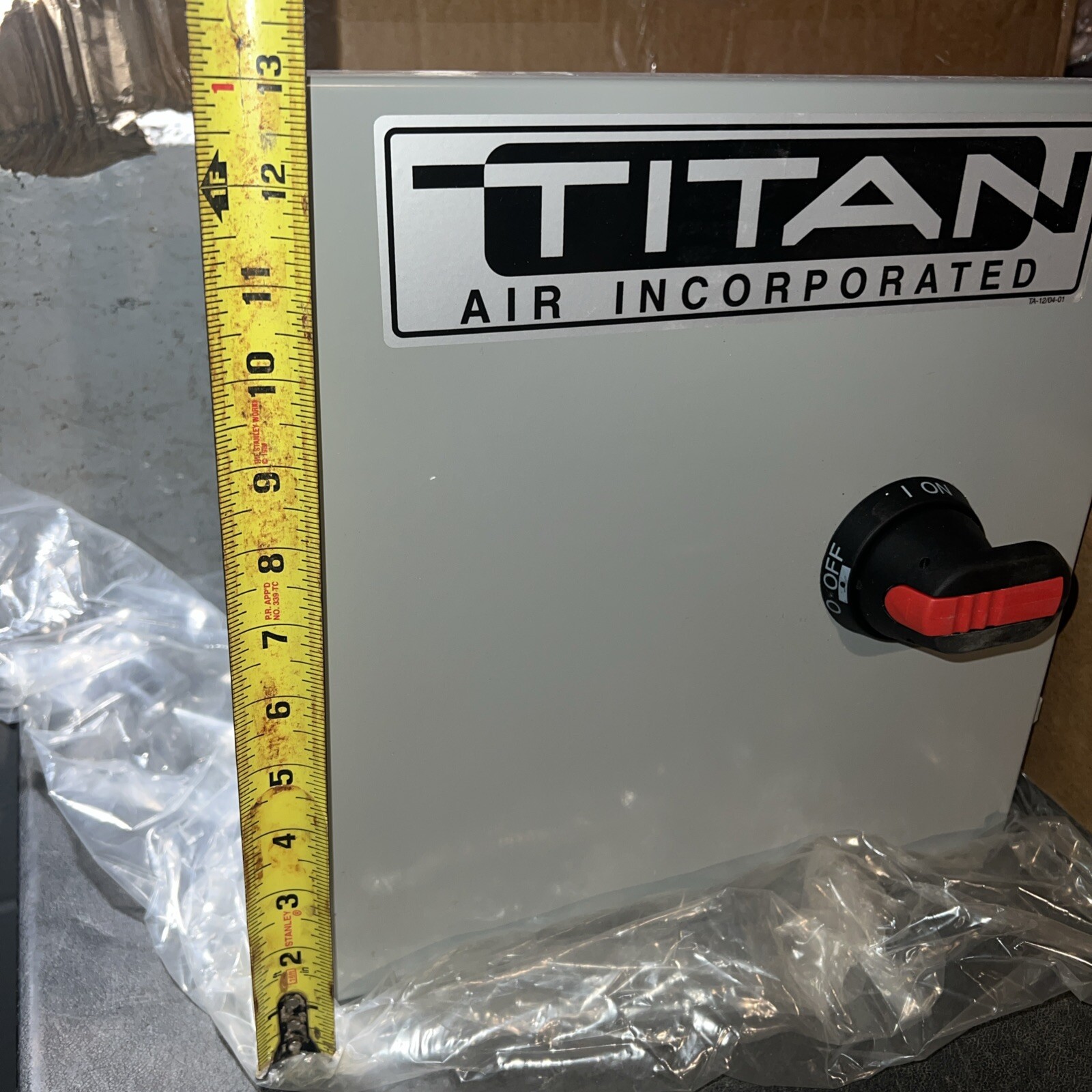 Titan Air Incorporated Heating Air Conditioning Cut Out Electrical Box Shut Off