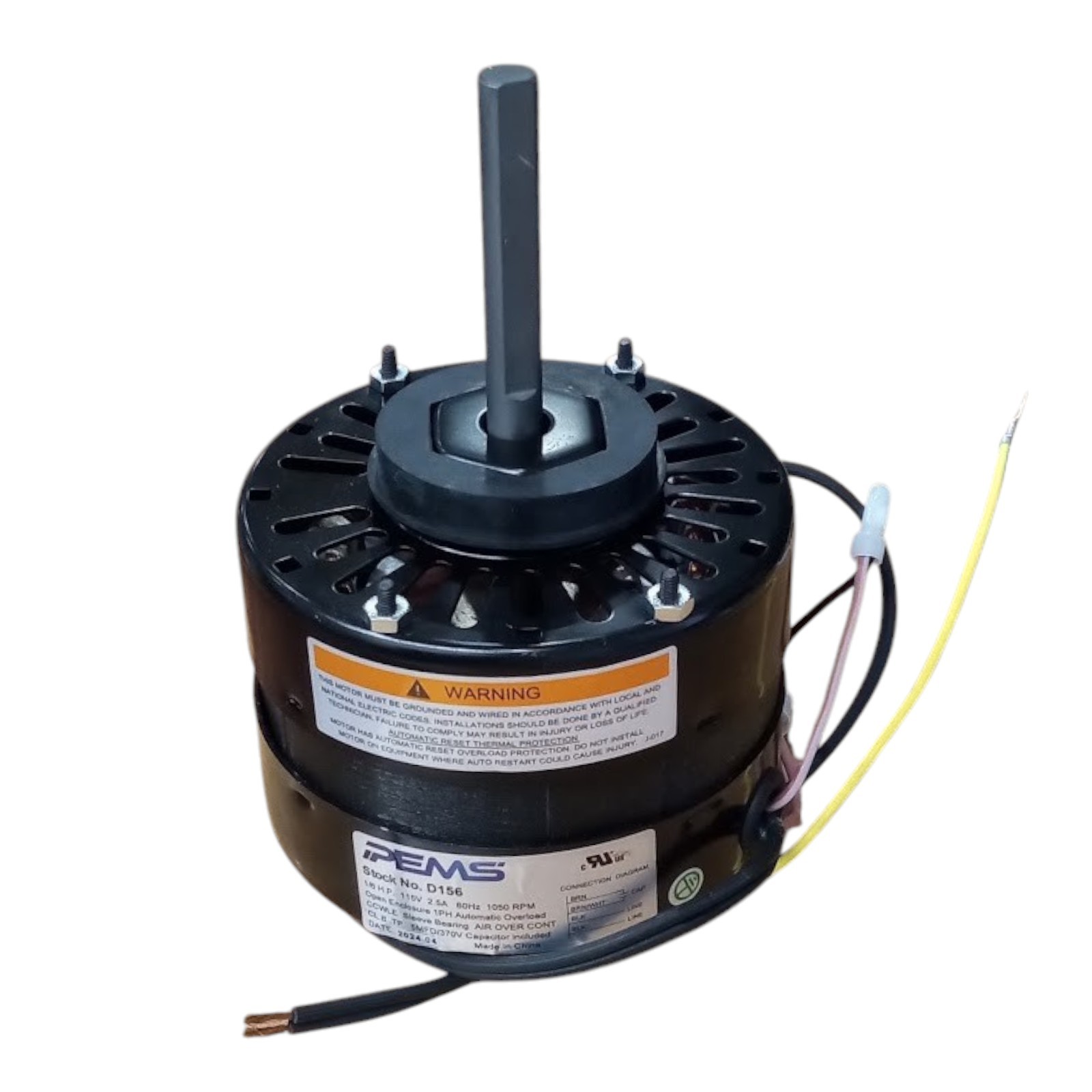 D156 for Fasco 71510127 1/6 hp 1050 RPM CW 5″” Diameter 115V Furnace Blower Mot