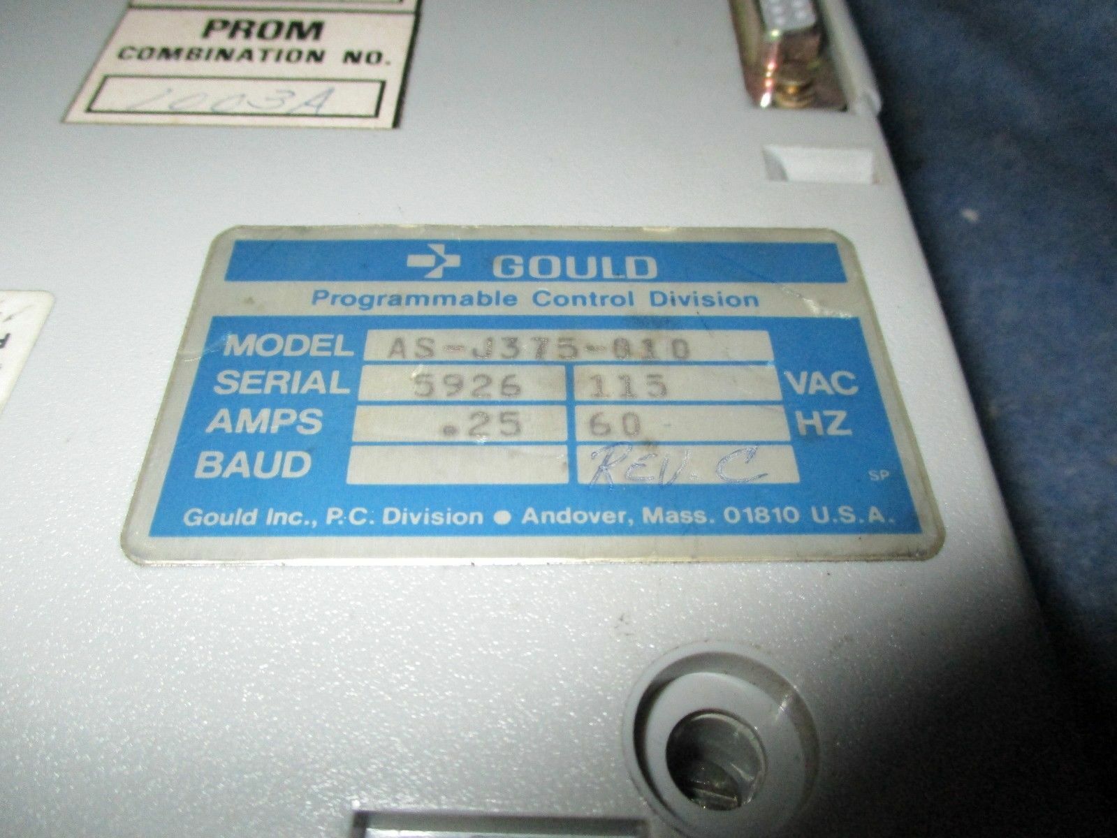 Gould AS-J375-010 Modicon Mod Bus Adapter 1 Year Warranty