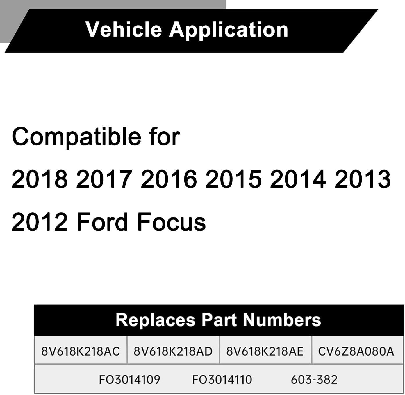 603382 Front Engine Coolant Reservoir Compatible with 2012-2018 F-Ord Focus CV6Z