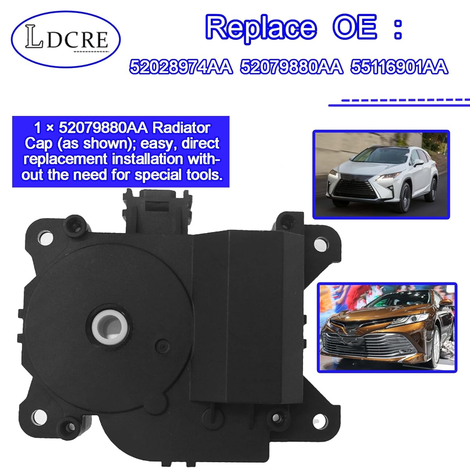 HVAC Air Blend Door Actuator 87106-07120,Compatible with Toyota 2007-2017 Camry