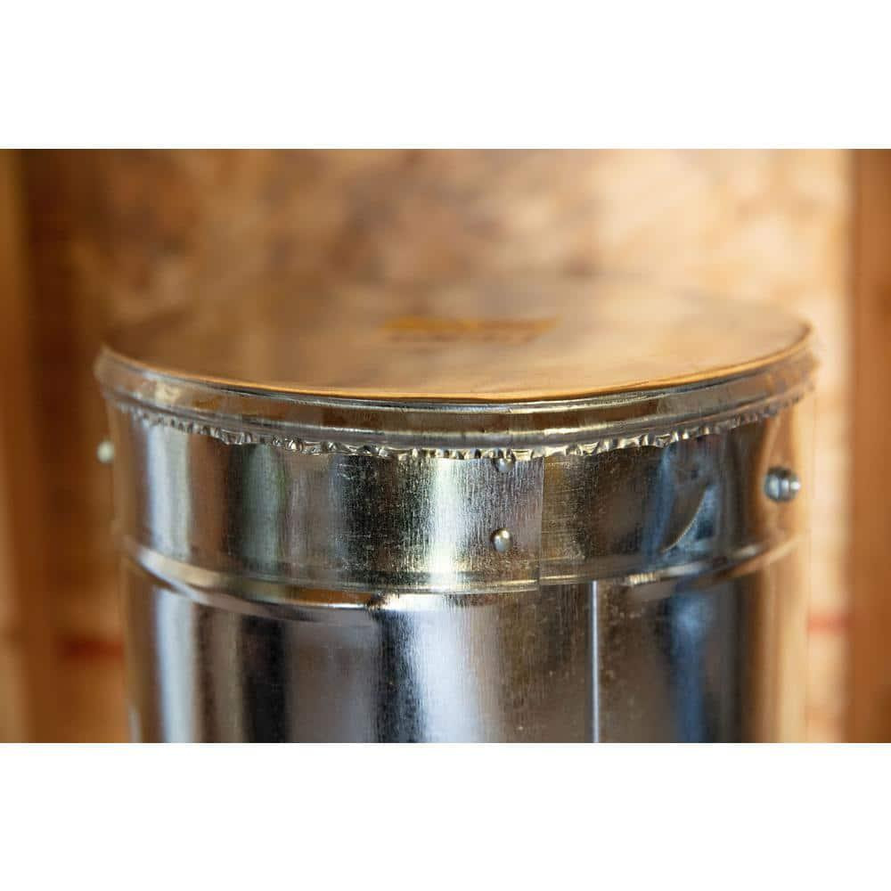 Master Flow 8 in Round Duct Cap Galvanized Steel HVAC Tee Cap Clean Out Plug