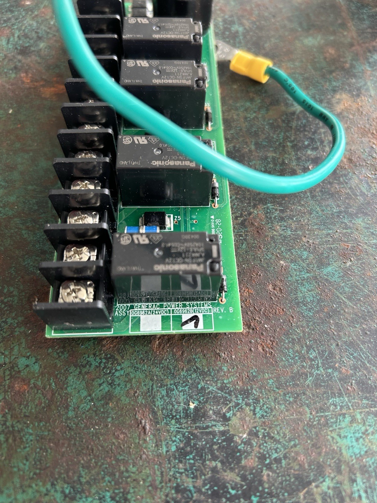 Generac Power Systems 12V 25A Relay Board Rev B for Generator 0G6962A/B