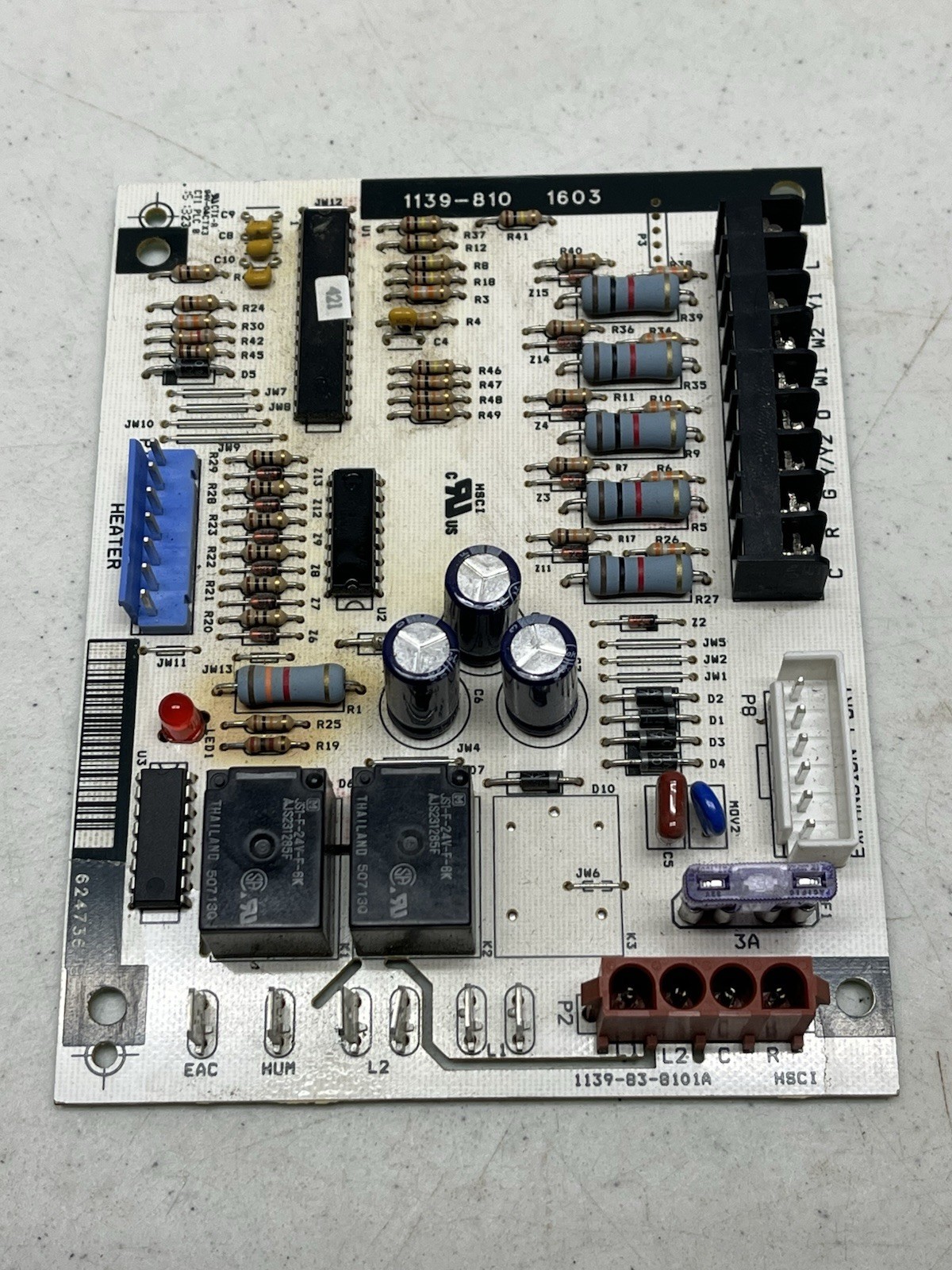 Nordyne Furnace Control Board 624736-B 1139-810 Untested 30 Day Warranty!!