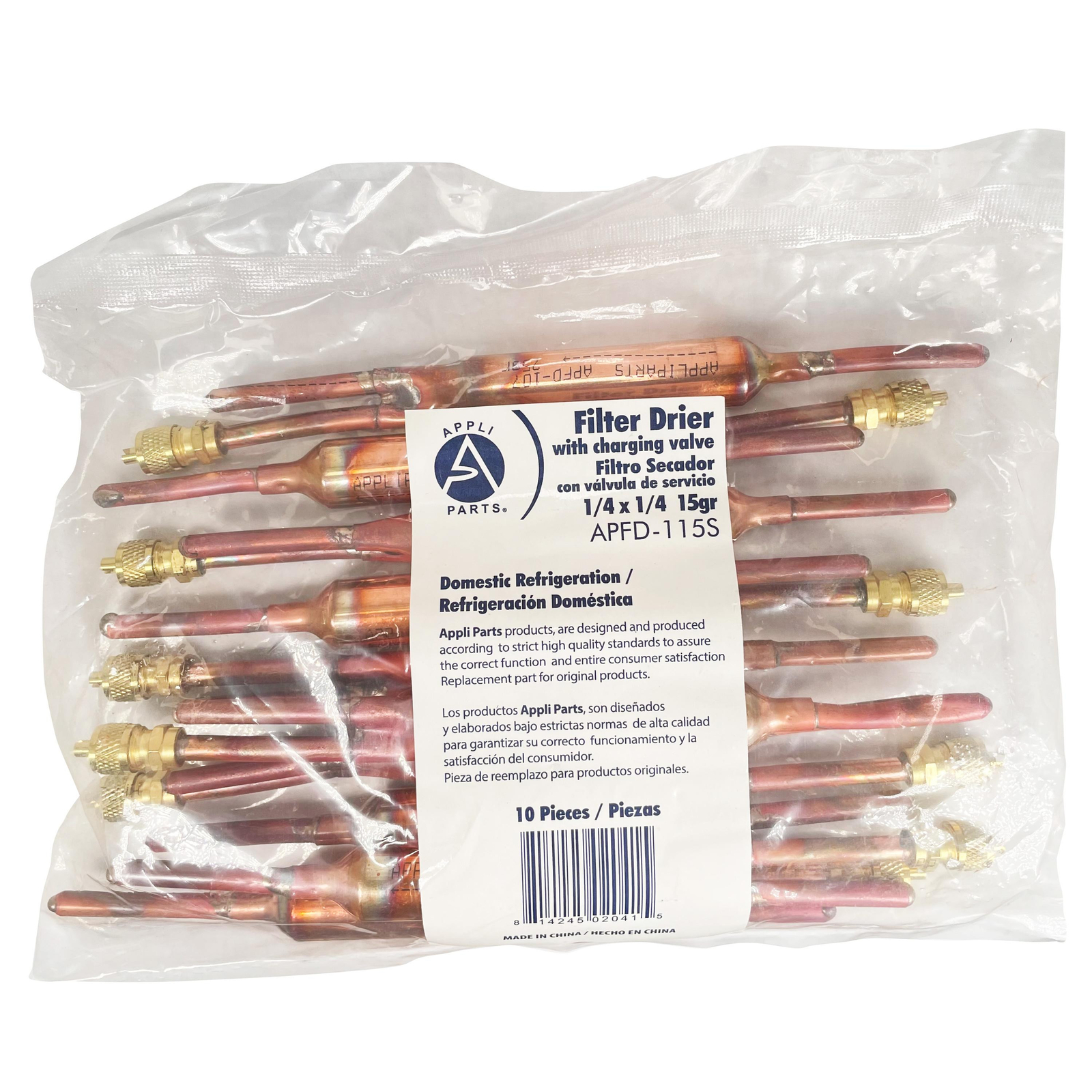 Appli Parts APFD-115S 10 Units of Copper Liquid line liquid line filter dryer wi