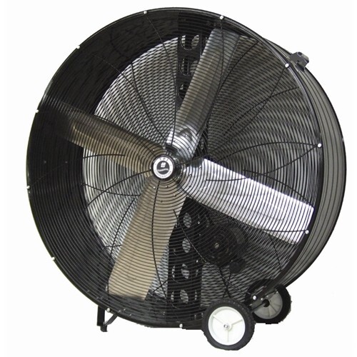 TPI CPB42B 42″ Portable Floor Fan, Commercial Belt Drive Blower, 11000-13500 CFM