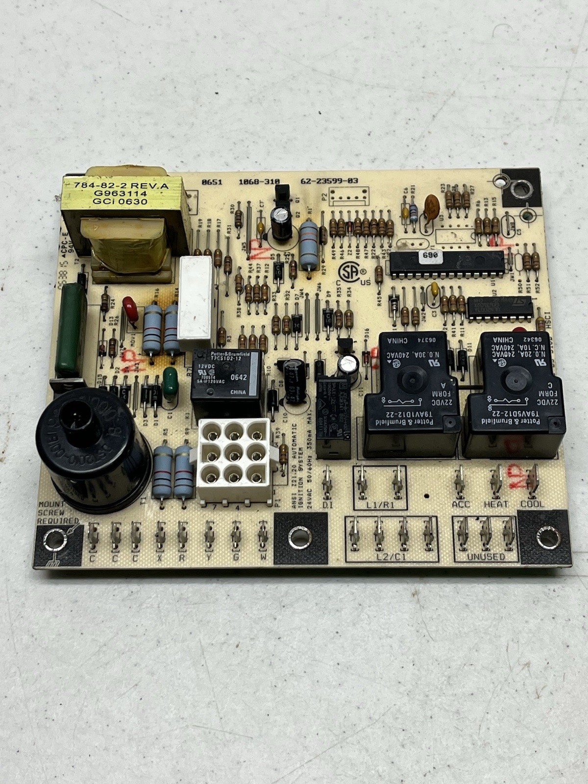 Rheem Ruud 62-23599-03 Circuit Control Board 1068-310 30 DAY WARRANTY