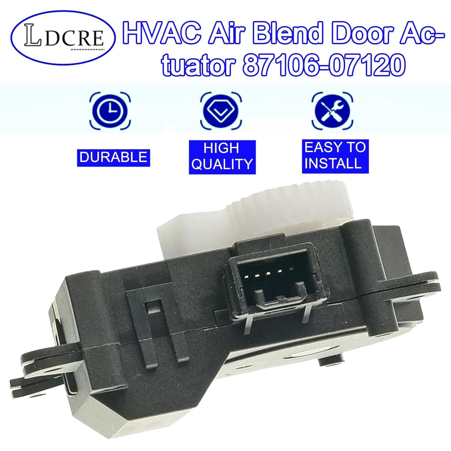 HVAC Air Blend Door Actuator 87106-07120,Compatible with Toyota 2007-2017 Camry