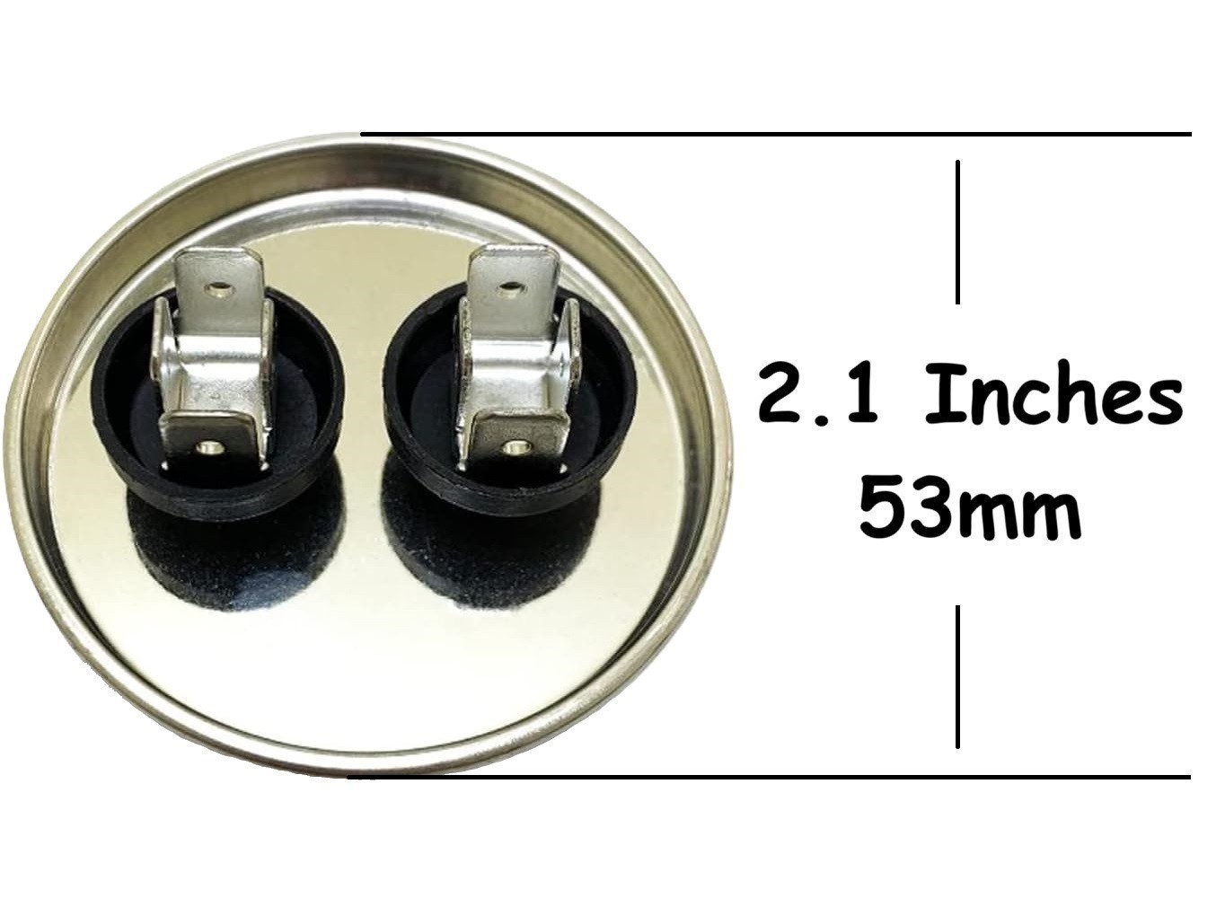 Round HVAC 35 uF/MFD Motor Run/Start Capacitor for AC Compressor and Condenser