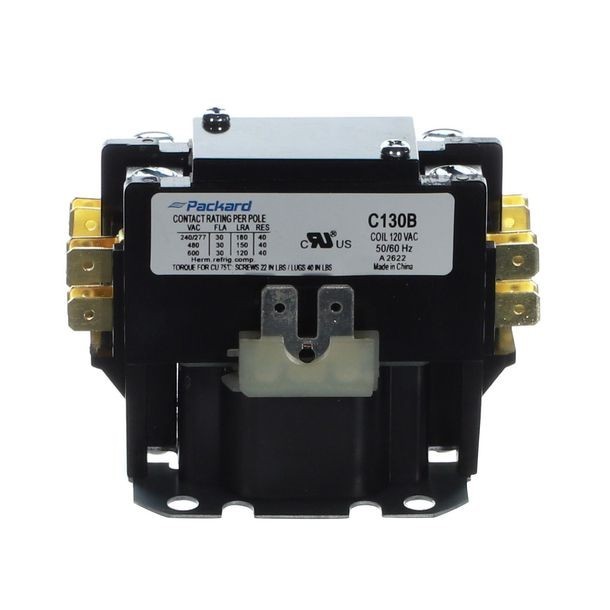 Packard C130B 30 AMP 120 VAC Single 1-Pole Definite Purpose Contactor HVAC