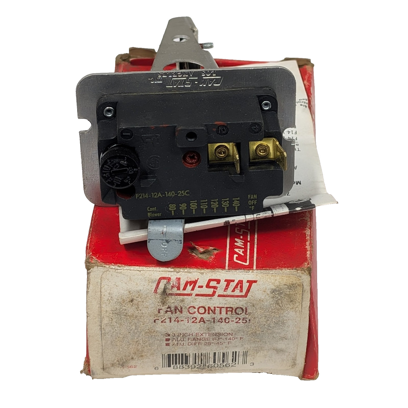Cam-Stat F214-12A-140-25C 3″ Extension 60-140F Fan Control NOS