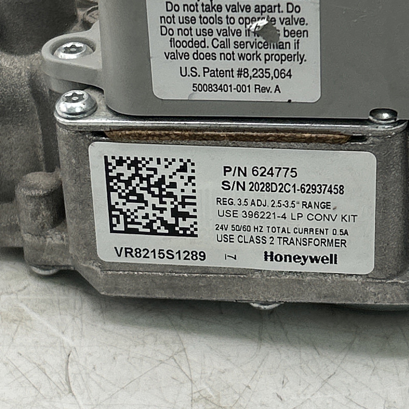 HONEYWELL VR8215S1289 OEM Replacement Gas Valve See Pics 30 Day Warranty