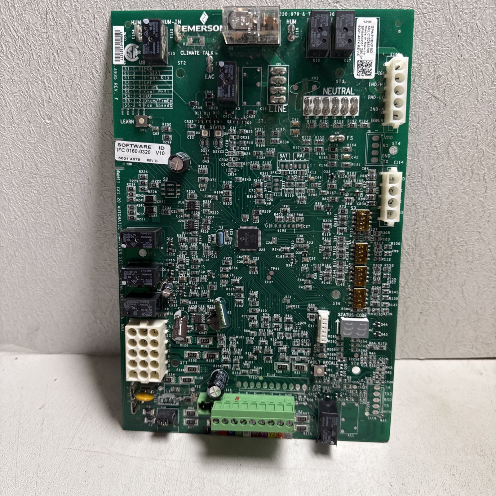 Goodman Emerson PCBKF103 Furnace Control Circuit Board 50C51-290-01