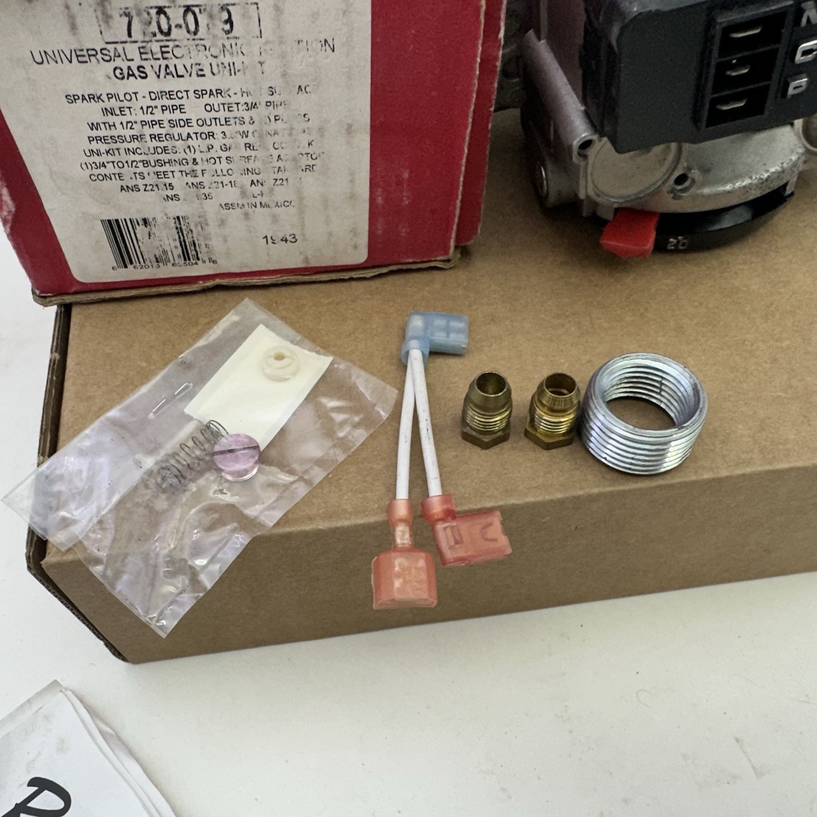 Robertshaw 720-079 Universal Electronic Ignition Gas Valve Uni-Kit Metal