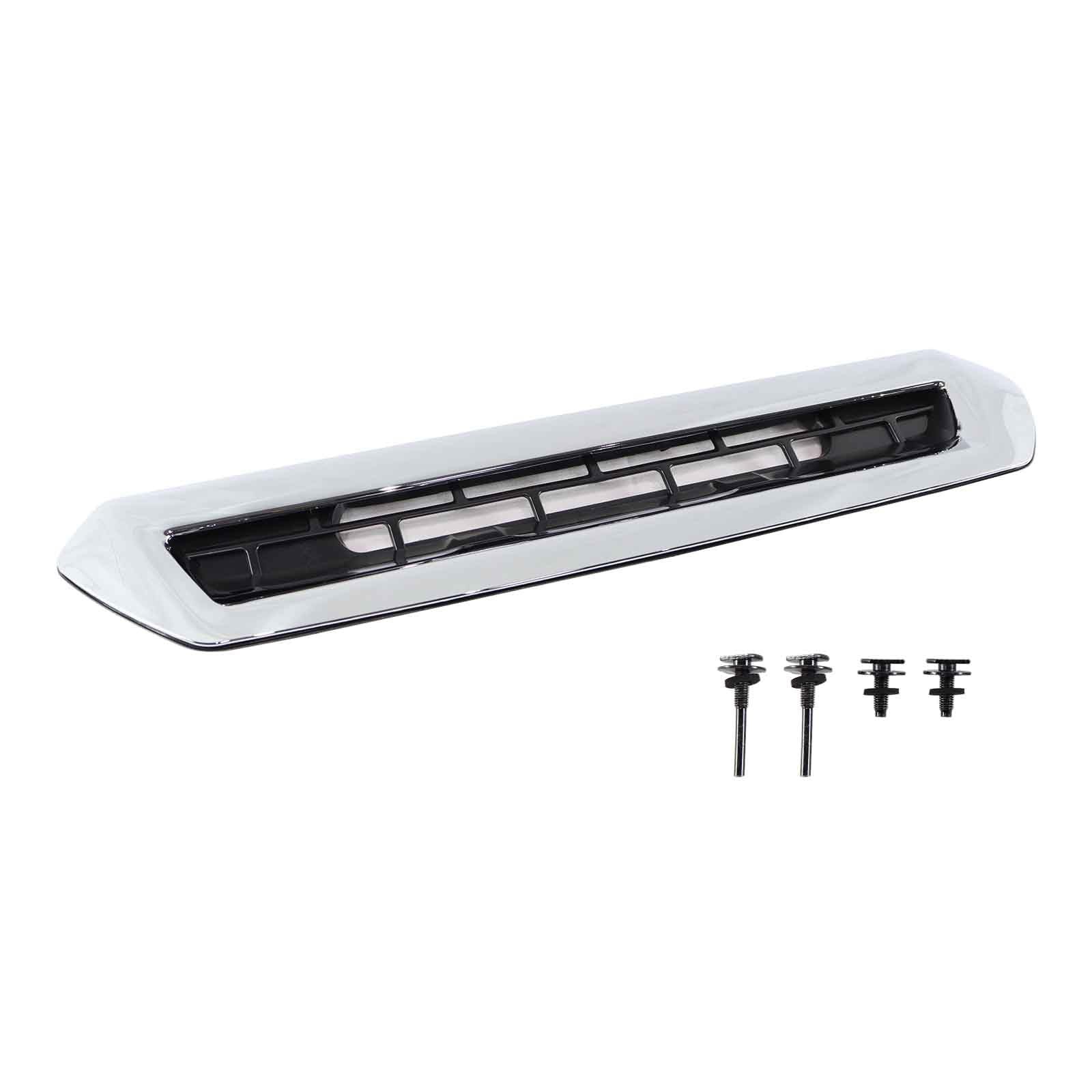Hood Air Vent for 2017 2018 2019 Sierra 2500 HD 3500 HD 6.0L 6.6L (Chrome)