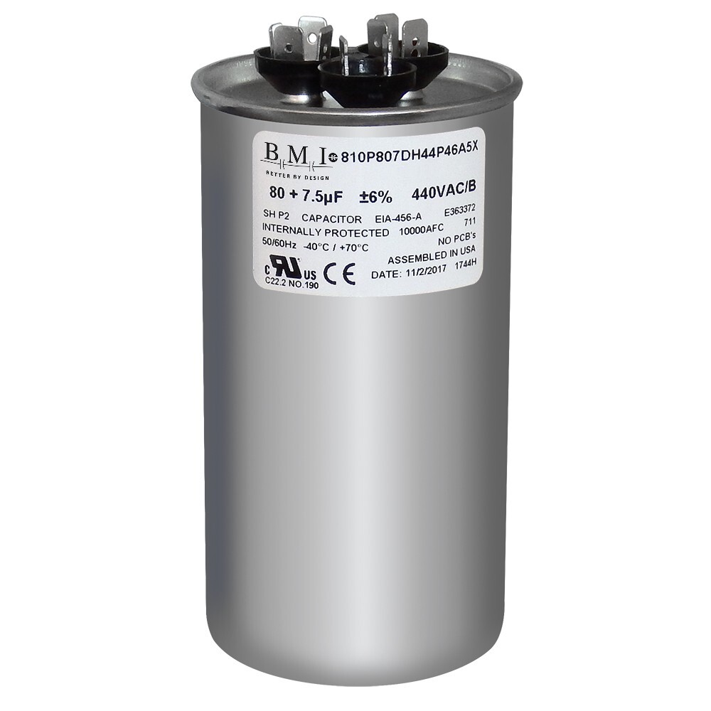 14216 – Mars OEM Replacement Run Capacitor 440/370 VAC 80/7.5 MFD Round