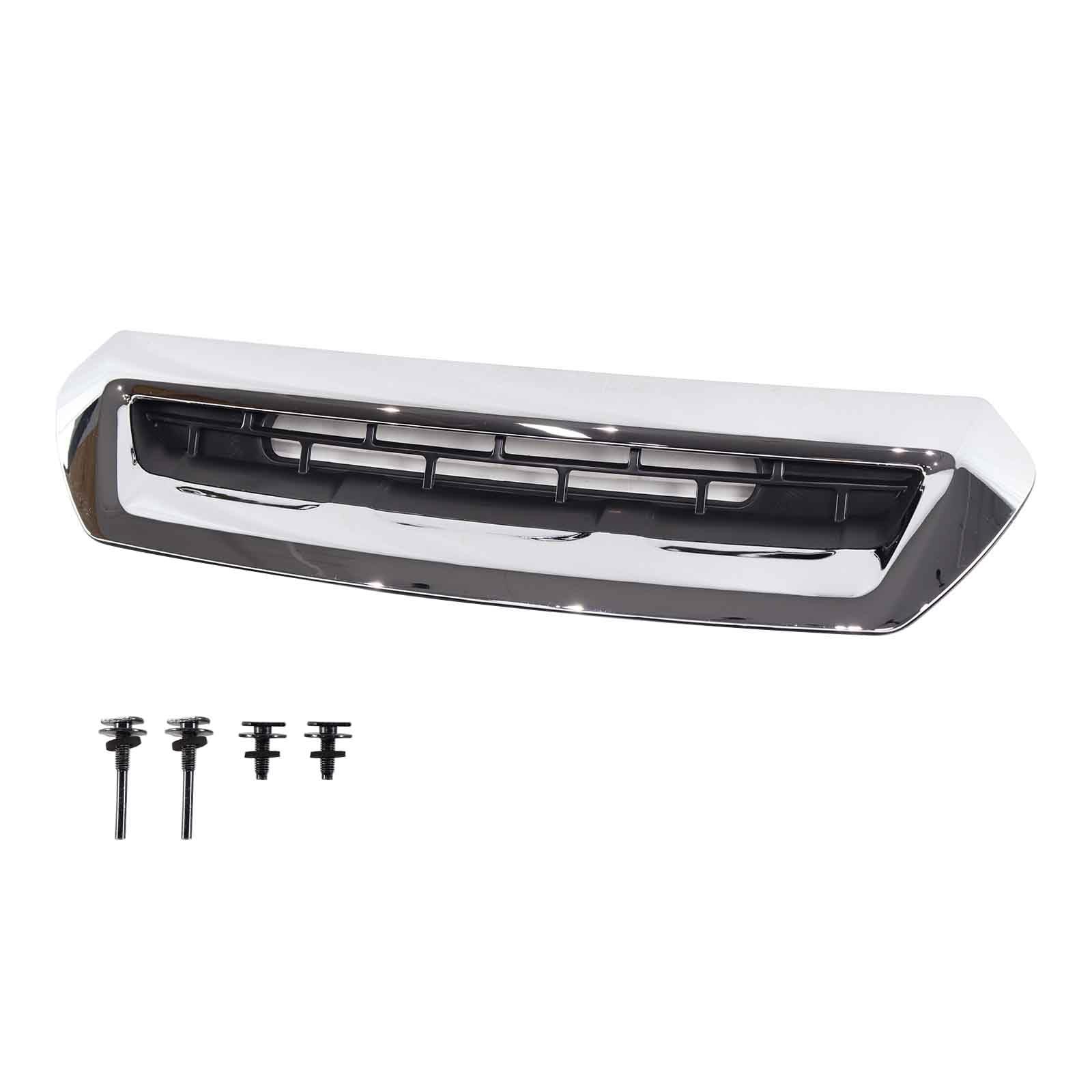 Hood Air Vent for 2017 2018 2019 Sierra 2500 HD 3500 HD 6.0L 6.6L (Chrome)