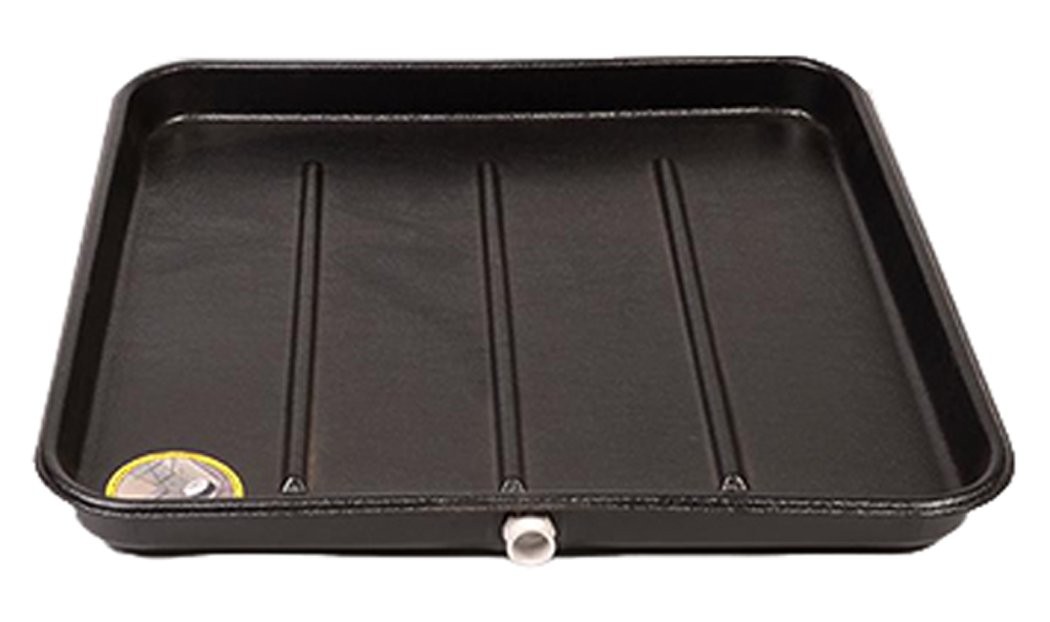 DiversiTech (6-2626L) A/C Secondary Plastic Condensate Drain Pan, 1, Black