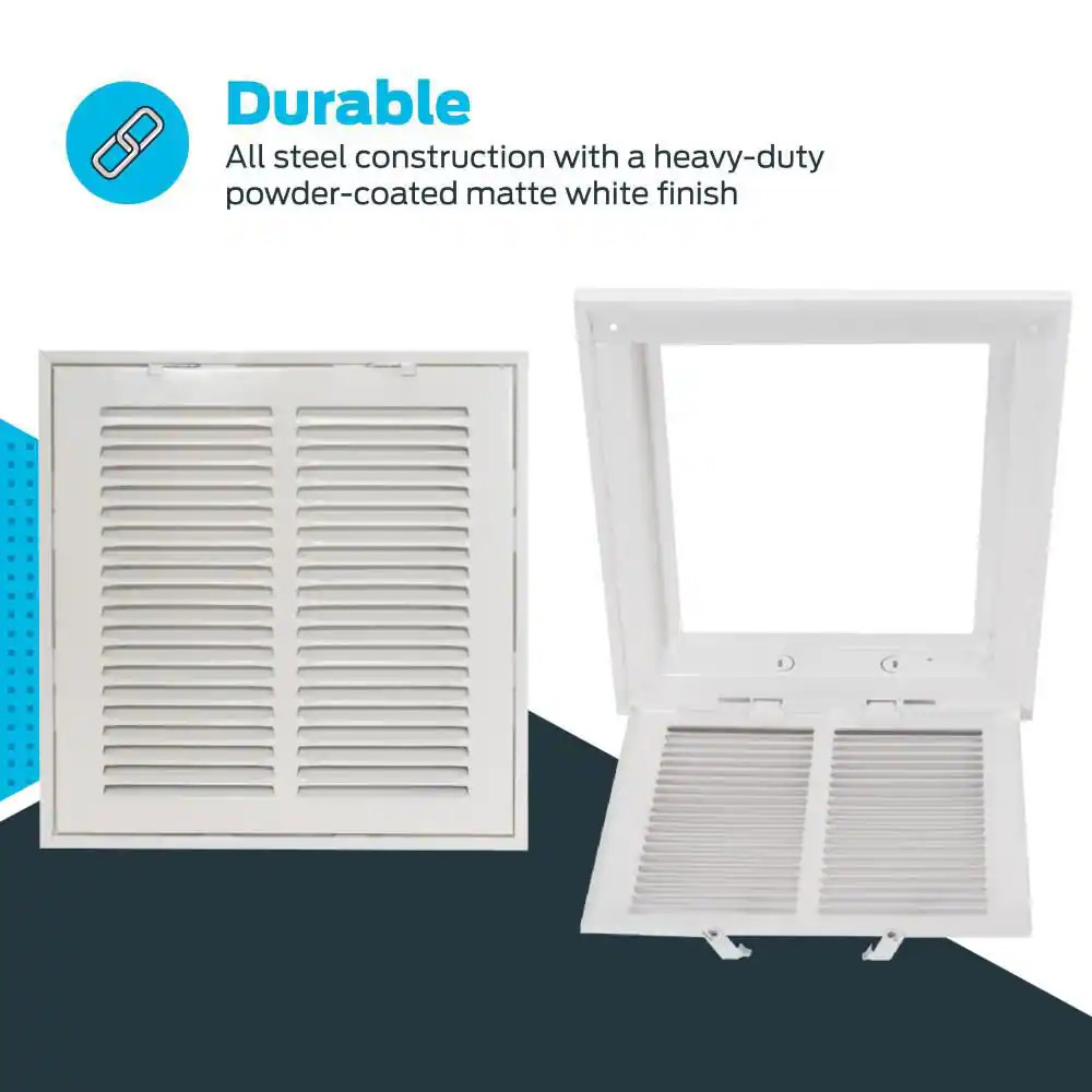 10 In. X 10 In. Steel Return Filter Grille