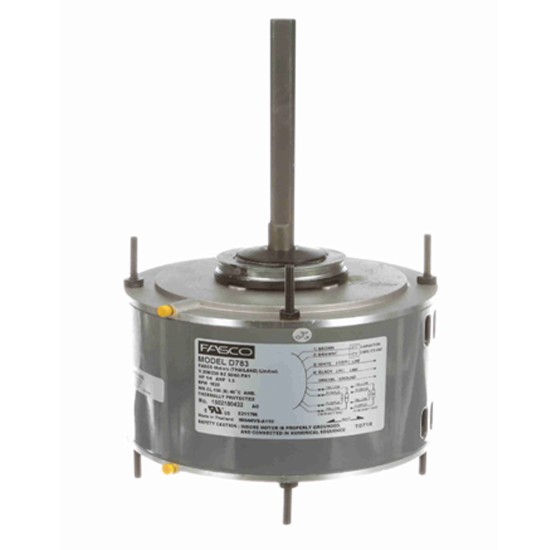D783 Fasco 1-Phase 1/4 HP 208-230 V 1625 RPM PSC Motor for HVAC/R Condenser Fan