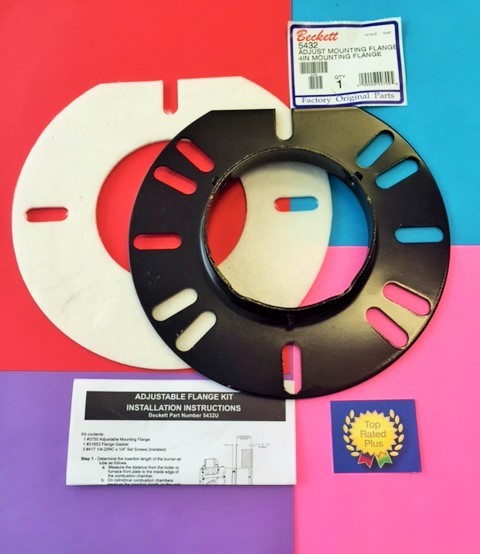 BECKETT 5432 4″ UNIVERSAL OIL BURNER FLANGE AND GASKET