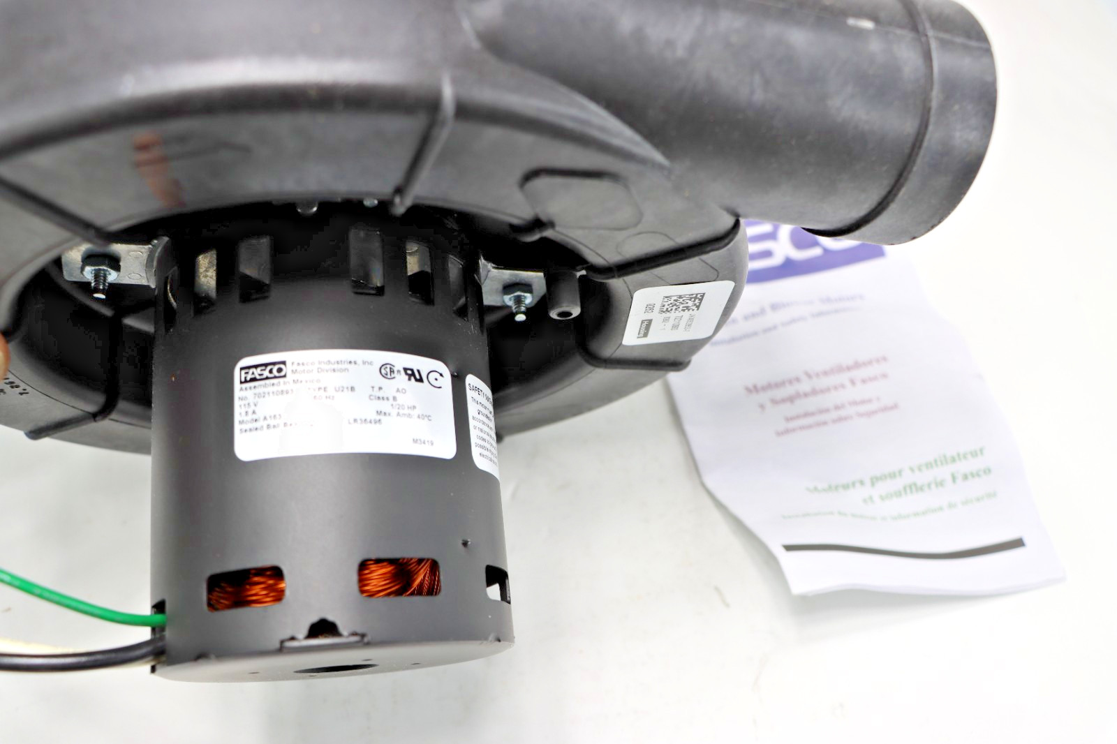 Fasco A163 Furnace Inducer Blower Motor fits Lennox 7021-9450 7021-10302 3121
