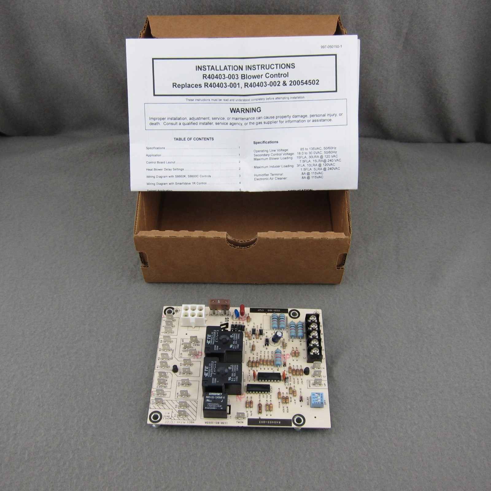 Lennox Armstrong Furnace Blower Control Circuit Board R40403-003 Open Box
