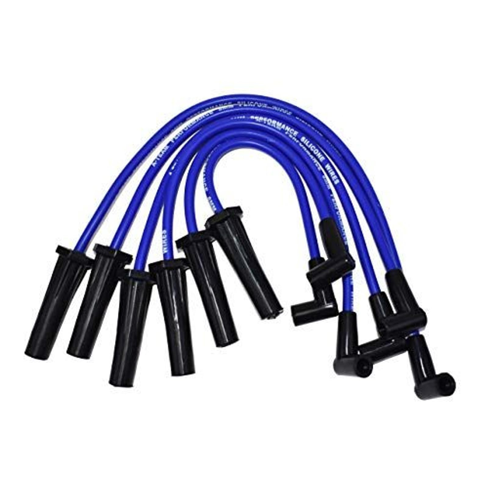 A-Team Performance 8.0 Mm Silicone Spark Plug Wire Set – Black 90-Degree Boots