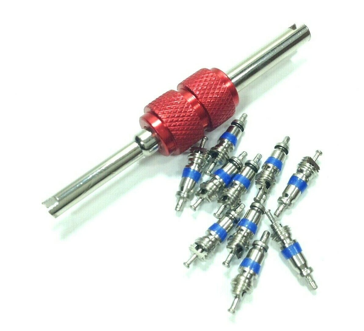 Valve Core Removal Tool + 10 Hvac Schrader Valve DURABLE HIGH-QUALITY CORES hvac