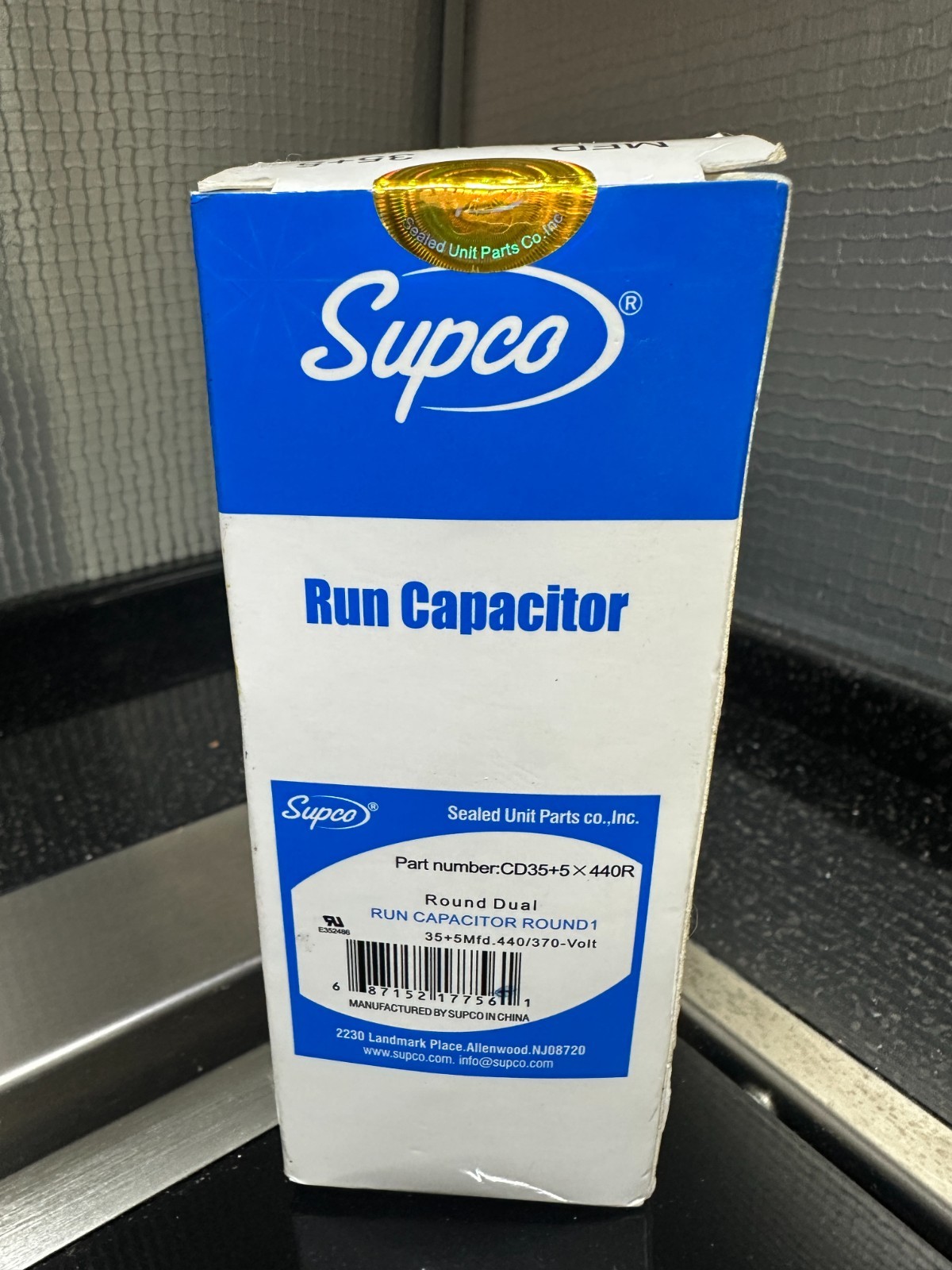 Supco CD35+5X440R HVAC Motor Round Dual Run Capacitor 35 + 5 MFD 440 Volts