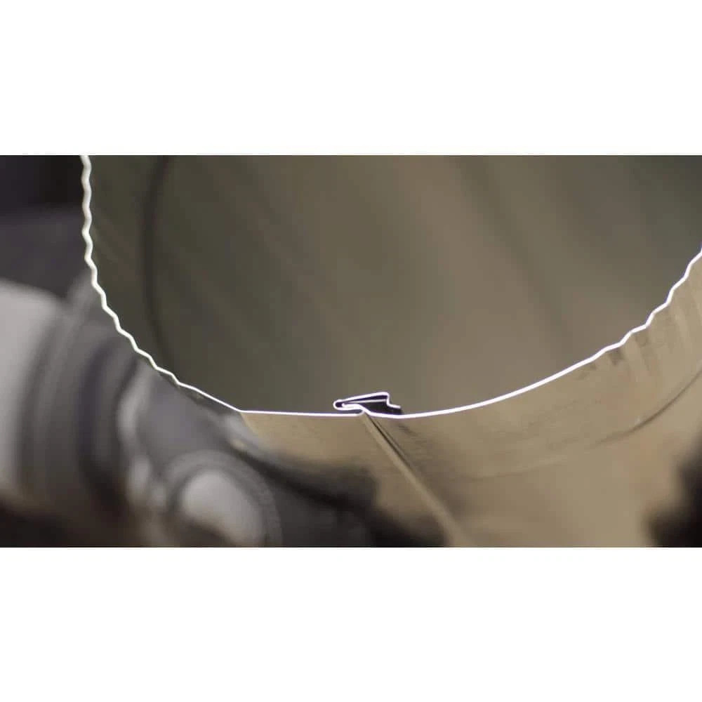 Master Flow Duct Pipe 4in x 2 ft Round 30-Gauge Galvanized Metal Steel Snap-Lock