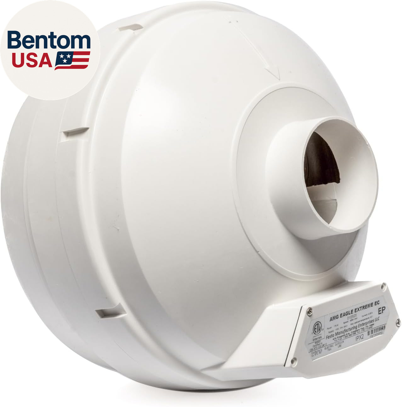 Festa AMG Eagle Extreme EC Radon Fan – Quiet and Energy Efficient 304 CFM Radon