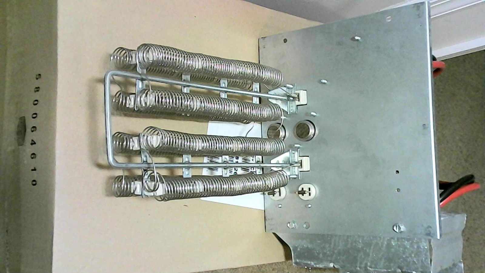 HVAC Electrical Heat Strip Heater Assembly, 60A Corded Electric Element