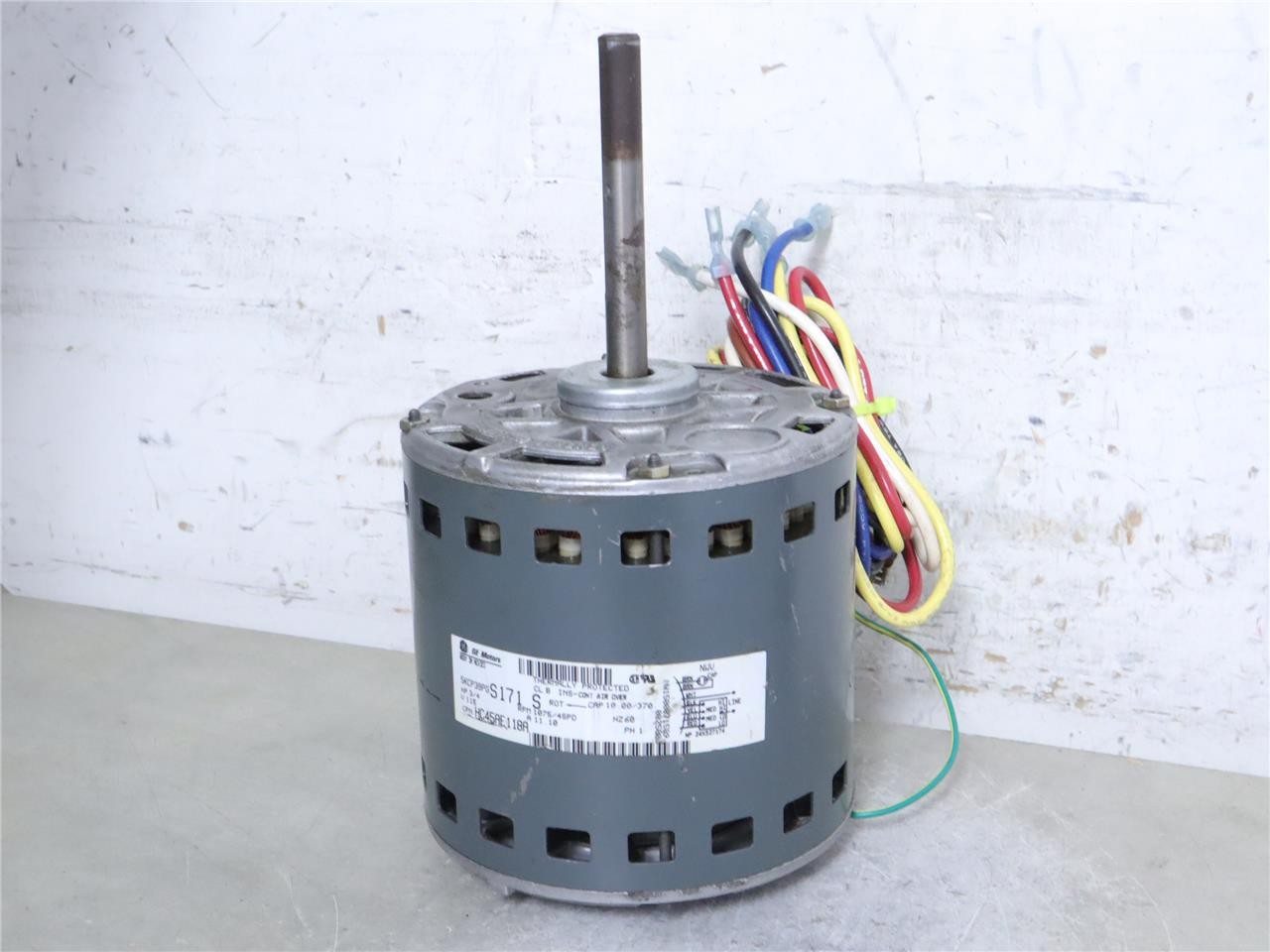 GE Motors 5KCP39PGS171S Furnace Blower Motor 3/4HP 1075RPM 4SPD 115V HC45AE118A
