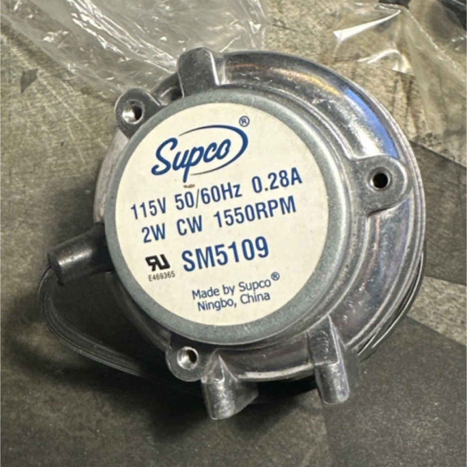 Supco SM5109 Universal 2W Condenser Electric Motor 115V CW