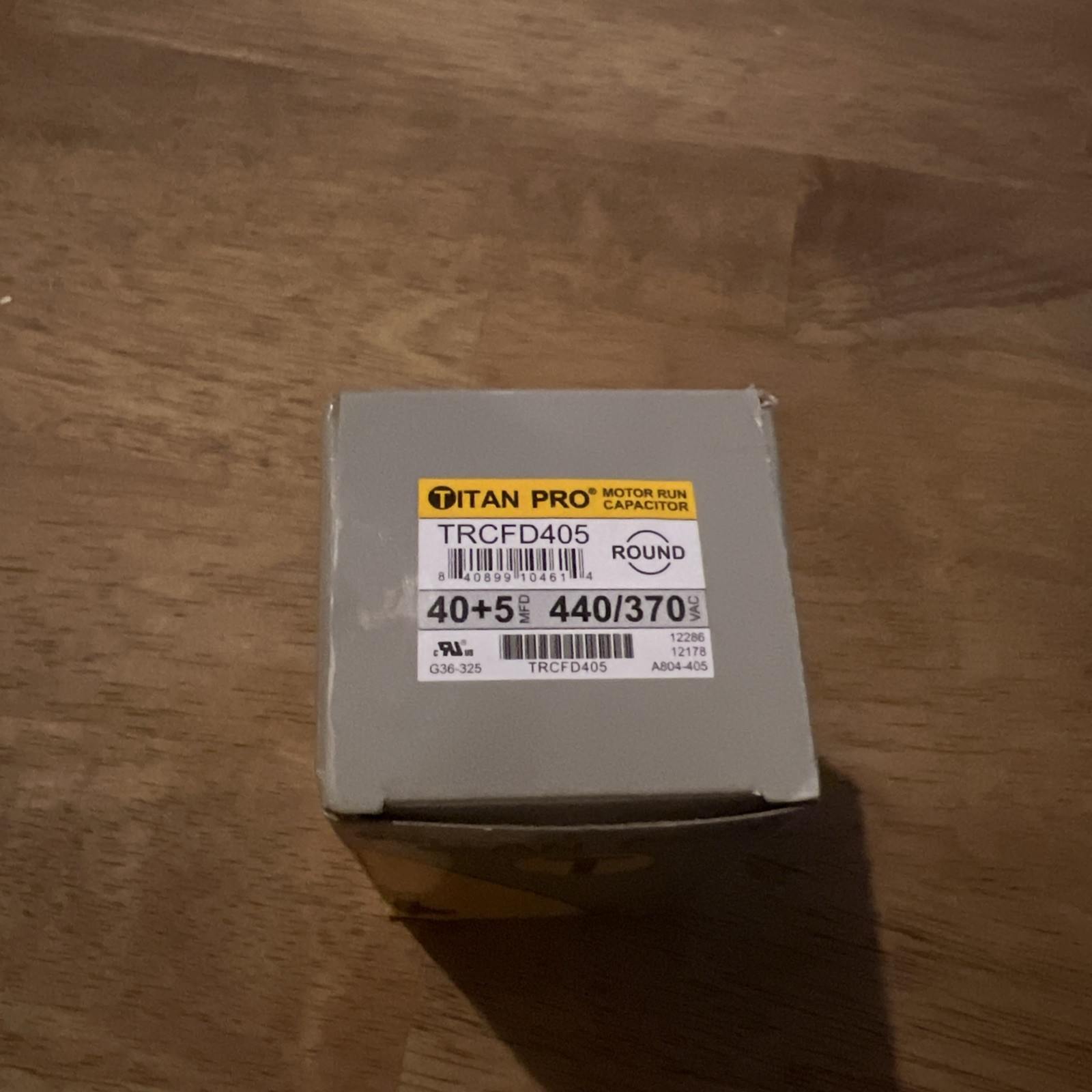 TitanPro TRCFD405 HVAC Round Dual Motor Run Capacitor. 40/5 MFD/UF 440/370 Volts