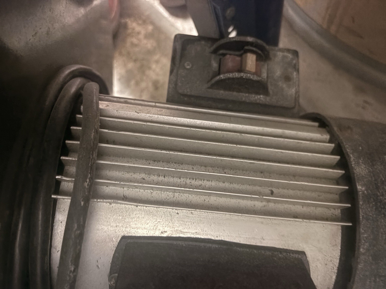 Gray Centrifugal Blower Metal HVAC Fan Corded Electric Industrial