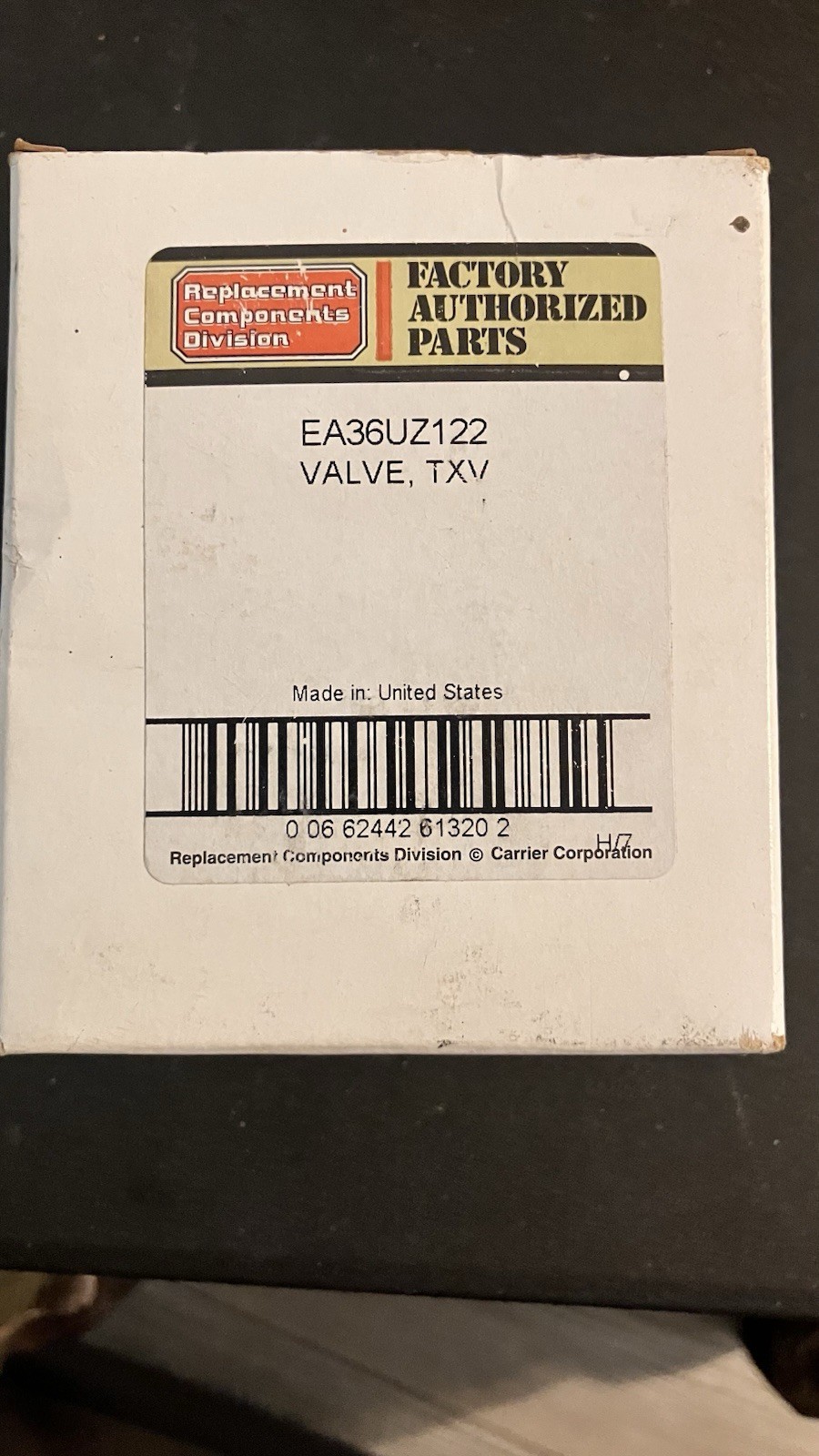 OEM Carrier TXV Valve New EA36UZ122