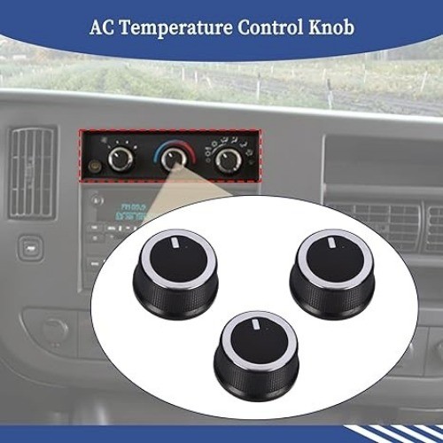 3pcs Temperature Control Knob Compatible with 2008-2021 Express & 2008-2017 Sava